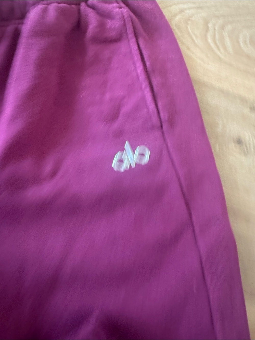 ALO Yoga Plum Track Joggers with Reflective Logo